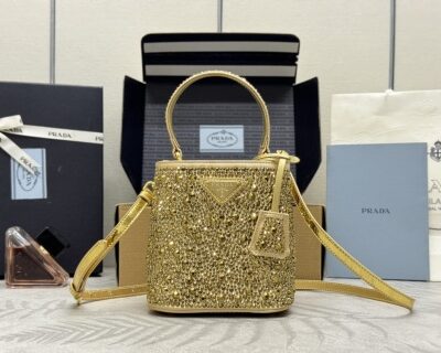 Replica Prada Crystal Bucket Bag - Best Fake Designer Bags