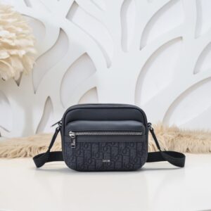 Replica Dior  Rider  Zipped Messenger Bag Black - Best Fake Designer Bags