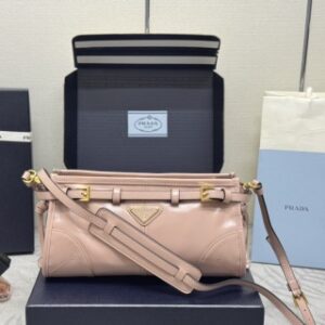 Replica Prada Pink Leather Handbag - Best Fake Designer Bags