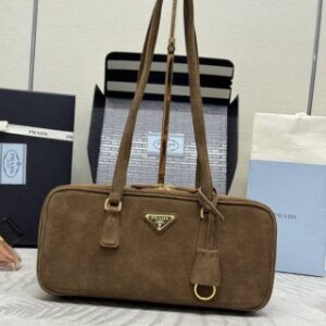Replica Prada Hobo Suede - Best Fake Designer Bags