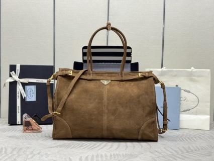 Replica Prada  Large Suede - Best Fake Designer Bags