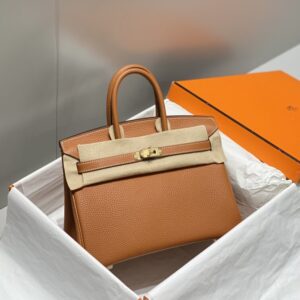 Replica Hermes Birkin Golden Brown - Best Fake Designer Bags
