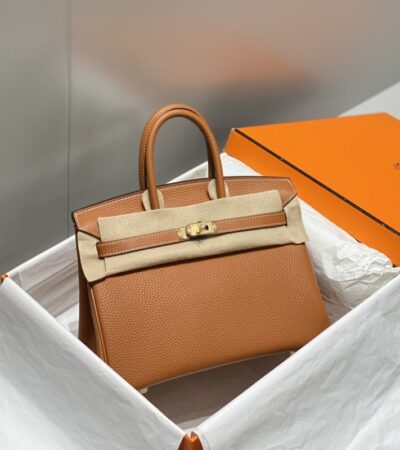 Replica Hermes Birkin Golden Brown - Best Fake Designer Bags