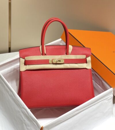 Replica Hermes Birkin Hot Red - Best Fake Designer Bags