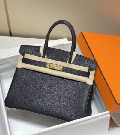Replica Hermes Birkin Black Gold - Best Fake Designer Bags