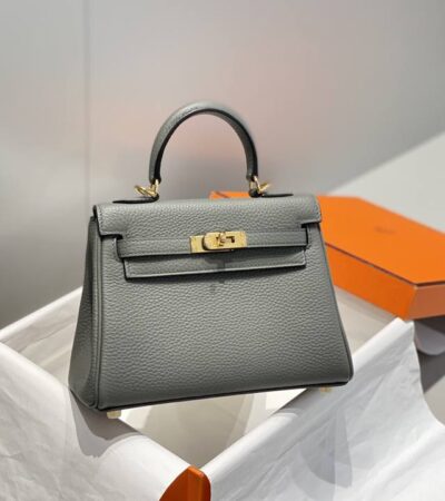 Replica Hermes Kelly Mini Cumulonimbus Gray - Best Fake Designer Bags