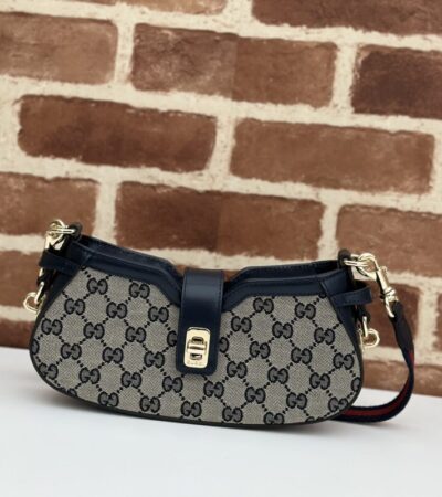 Replica Gucci  Moon Side  Canvas Black - Best Fake Designer Bags