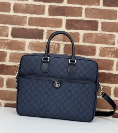 Replica Gucci Crossbody Briefcase Blue - Best Fake Designer Bags