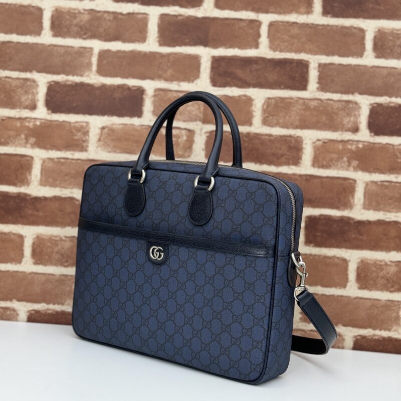 Replica Gucci Crossbody Briefcase Blue - top-rated replica designer bag
