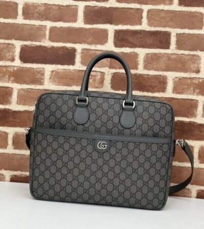 Replica Gucci Crossbody Briefcase Grey - Best Fake Designer Bags