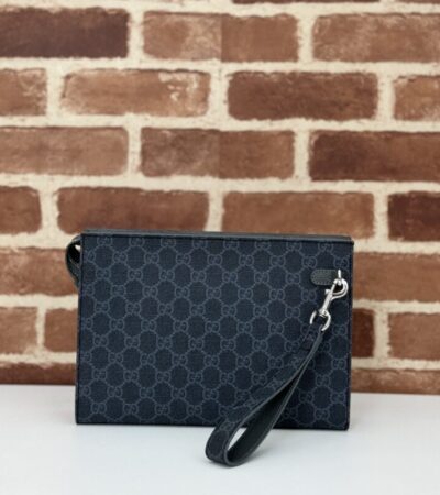 Replica Gucci  GG Canvas Pouch Blue - Best Fake Designer Bags