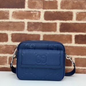 Replica Gucci Jumbo GG Crossbody Blue - Best Fake Designer Bags