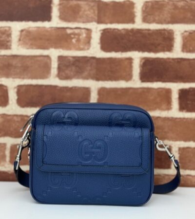 Replica Gucci Jumbo GG Crossbody Blue - Best Fake Designer Bags