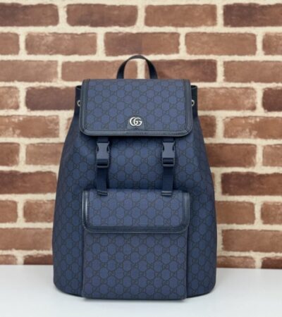 Replica Gucci Large Ophidia Backpack Blue - Best Fake Designer Bags