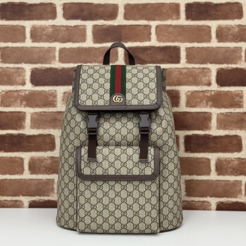 Replica Gucci Large Ophidia Backpack Beige - Best Fake Designer Bags