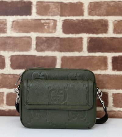 Replica Gucci Jumbo GG Crossbody Green - Best Fake Designer Bags