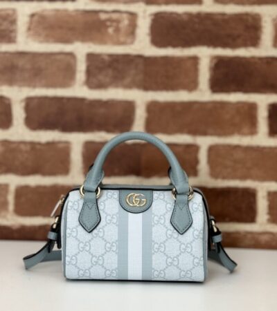 Replica Gucci GG Ophidia Boston Blue - Best Fake Designer Bags