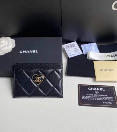 Replica Chanel Flap Card Holder Heart - Best Fake Designer Bags