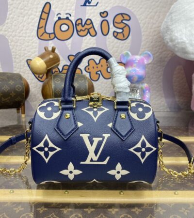 Replica Louis Vuitton Speedy Bandouliere 20 Blue - Best Fake Designer Bags