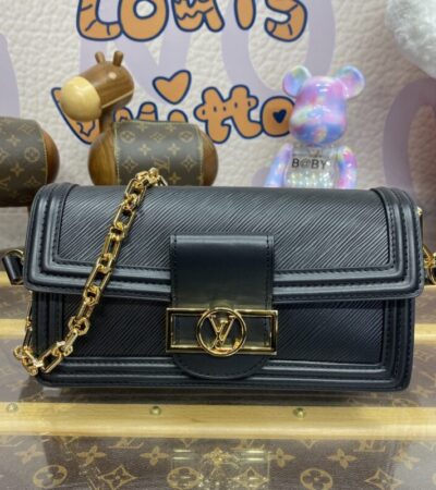 Replica Louis Vuitton Dauphine East West Black - Best Fake Designer Bags