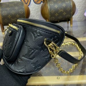 Replica Louis Vuitton Bumbag Mini Full Black 2 Replica Louis Vuitton Bumbag Mini Full Black - premium 1:1 fake handbag model