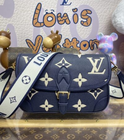 Replica Louis Vuitton Nano Diane Satchel Blue-Pink - Best Fake Designer Bags
