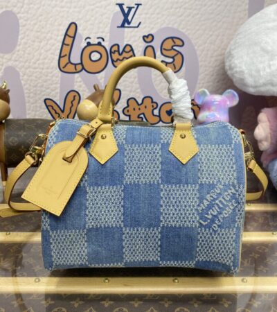 Replica Louis Vuitton Speedy Bandouliere 25 Denim - Best Fake Designer Bags