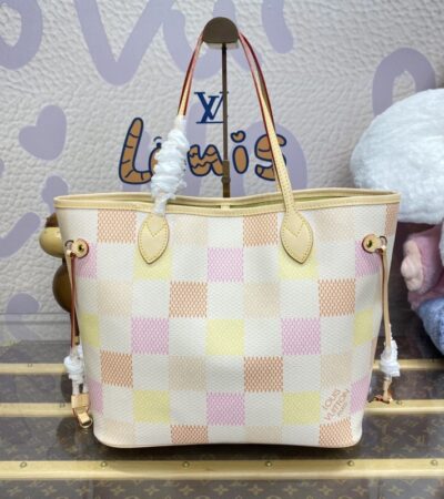 Replica Louis Vuitton Neverfull MM Multi Grid - Best Fake Designer Bags