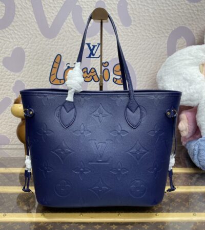 Replica Louis Vuitton Neverfull MM Blue - Best Fake Designer Bags