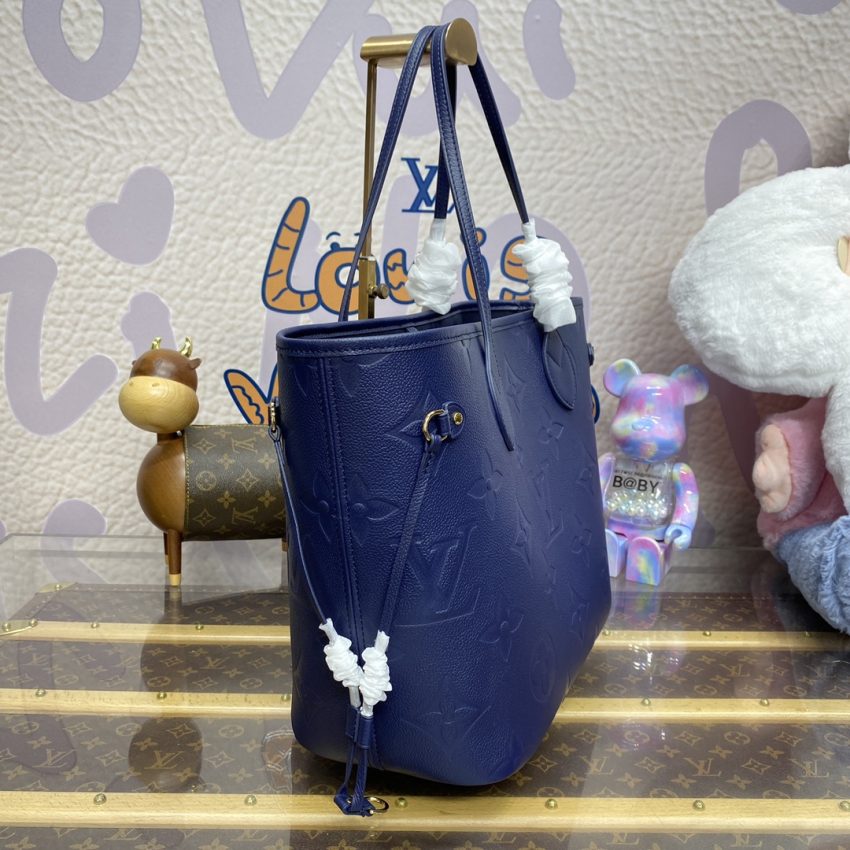 Replica Louis Vuitton Neverfull MM Blue - premium-grade designer purse dupe