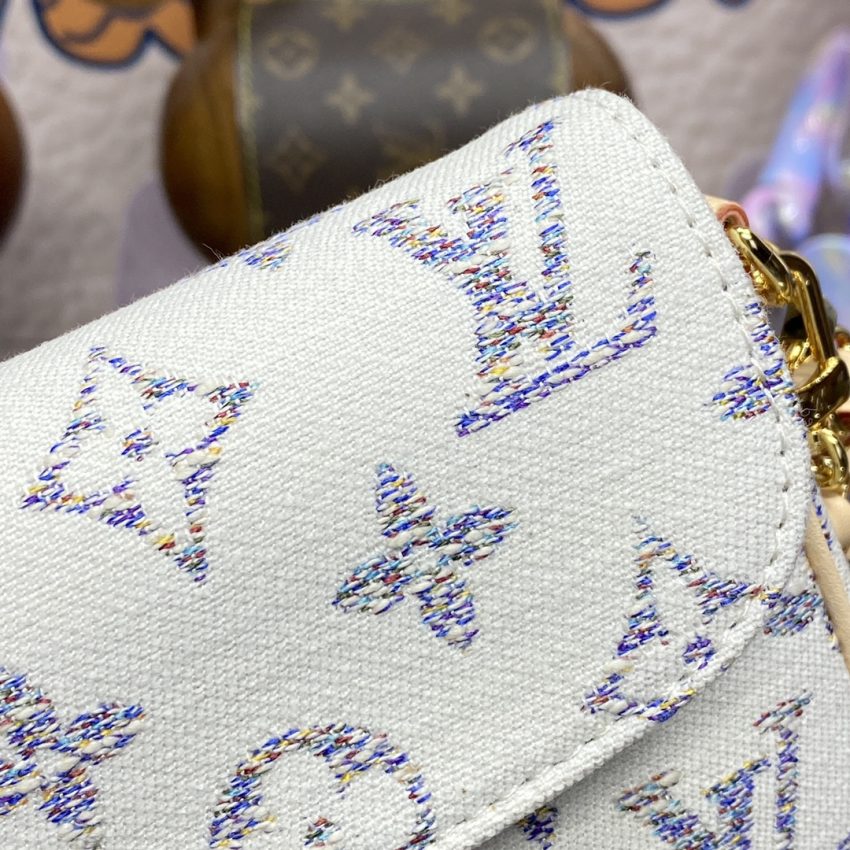 Replica Louis Vuitton Wallet on Chain Ivy White - premium 1:1 fake handbag model