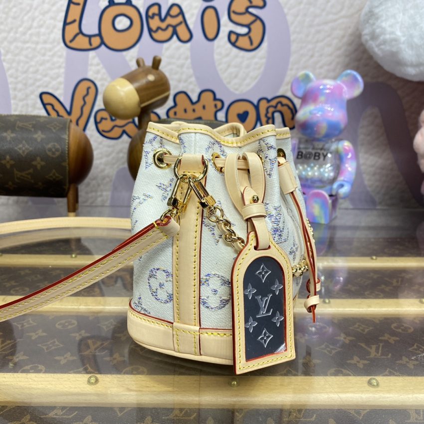 Replica Louis Vuitton Nano Noe White 6 Replica Louis Vuitton Nano Noe White - best quality luxury bag dupe