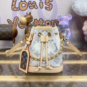 Replica Louis Vuitton Nano Noe White 1 Replica Louis Vuitton Nano Noe White - high-accuracy replica luxury purse