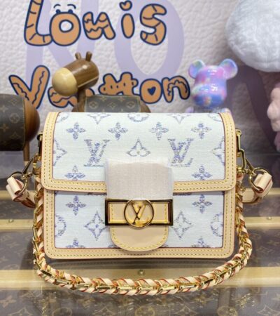 Replica Louis Vuitton Dauphine Mini Light Blue - Best Fake Designer Bags