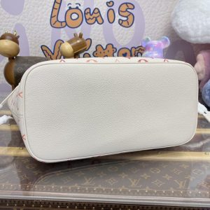 Replica Louis Vuitton Neverfull MM White Orange 4 Replica Louis Vuitton Neverfull MM White Orange - top-rated replica designer bag