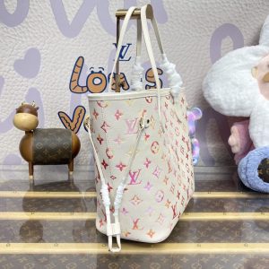 Replica Louis Vuitton Neverfull MM White Orange 5 Replica Louis Vuitton Neverfull MM White Orange - top-rated replica designer bag