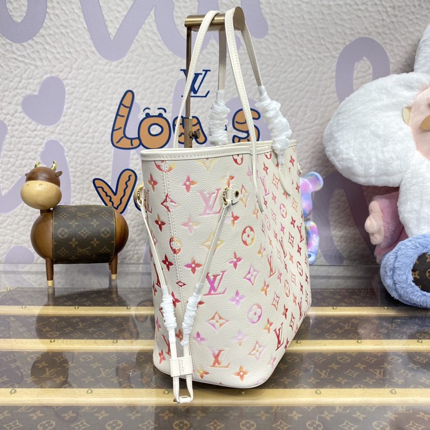 Replica Louis Vuitton Neverfull MM White Orange 5 Replica Louis Vuitton Neverfull MM White Orange - top-rated replica designer bag