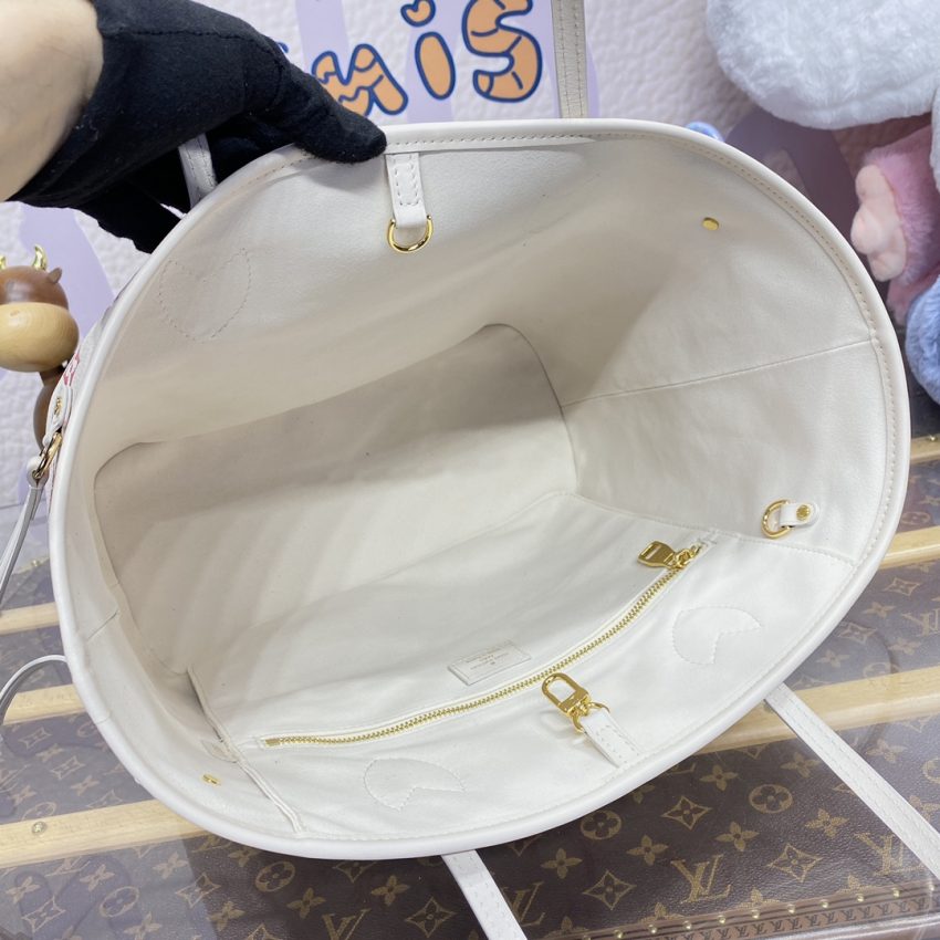 Replica Louis Vuitton Neverfull MM White Orange 3 Replica Louis Vuitton Neverfull MM White Orange - top-rated replica designer bag