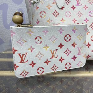Replica Louis Vuitton Neverfull MM White Orange 10 Replica Louis Vuitton Neverfull MM White Orange - premium 1:1 fake handbag model