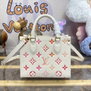 Replica LV OnTheGo White Orange - Best Fake Designer Bags