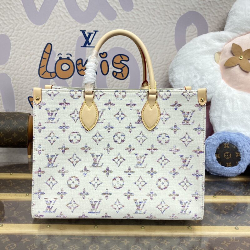 Replica LV OnTheGo White Denim - Best Fake Designer Bags