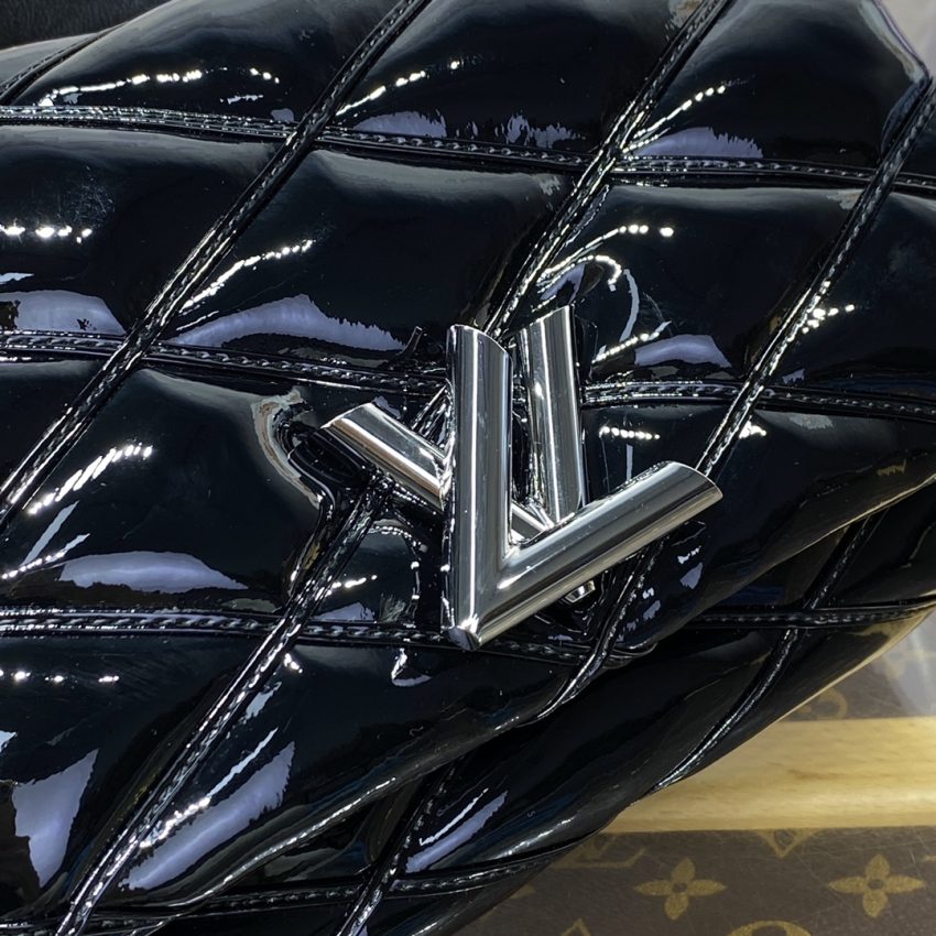 Replica Louis Vuitton Go-14 Black Patent - ultra-realistic fake designer tote