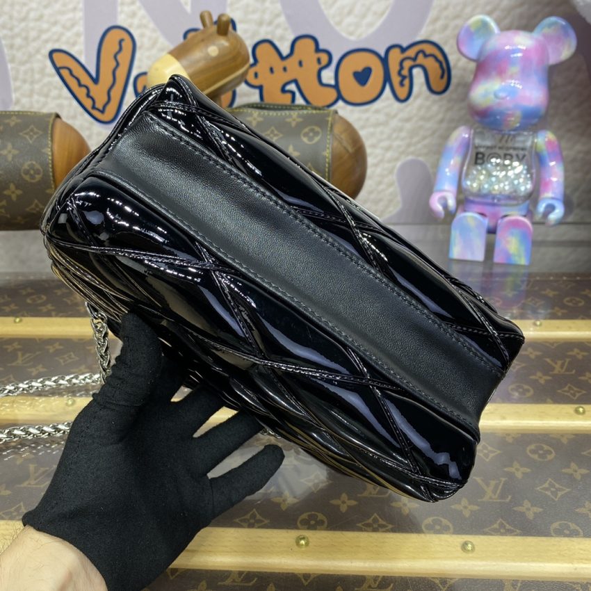 Replica Louis Vuitton Go-14 Black Patent - authentic-look luxury purse replica