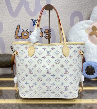Replica Louis Vuitton Neverfull MM White - Best Fake Designer Bags