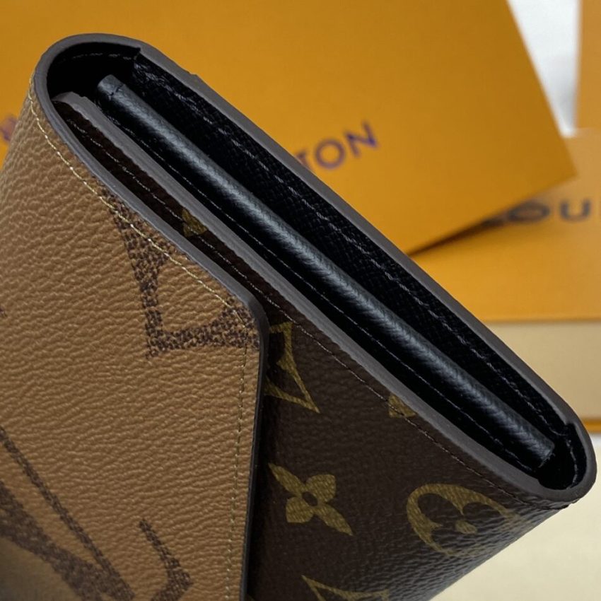 Replica Louis Vuitton Sarah Wallet Light Brown - 1:1 designer replica handbag