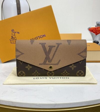 Replica Louis Vuitton Sarah Wallet Light Brown - Best Fake Designer Bags