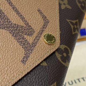 Replica Louis Vuitton Sarah Wallet Light Brown - premium-grade designer purse dupe