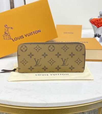 Replica Louis Vuitton Clemence Wallet Light Brown - Best Fake Designer Bags