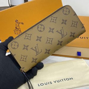 Replica Louis Vuitton Clemence Wallet Light Brown 8 Replica Louis Vuitton Clemence Wallet Light Brown - 1:1 designer replica handbag