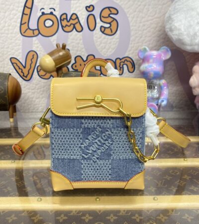 Replica Louis Vuitton Nano Steamer Denim - Best Fake Designer Bags